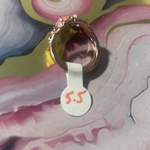 2pc Cz stone fashion ring 5.5 - Picture 4 of 5